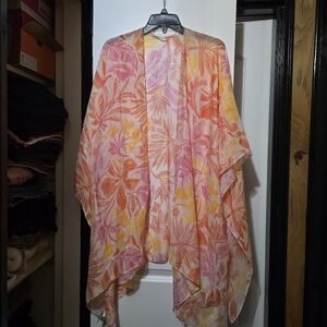 Old Navy Women's Floral Lightweight Kimono Duster/Beach Cover Up Size XL-4XL